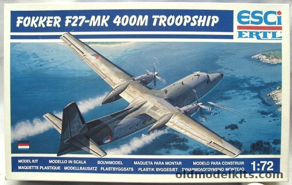 ESCI 1/72 Fokker F-27-MK (F27) 400M Troopship, 9112 plastic model kit